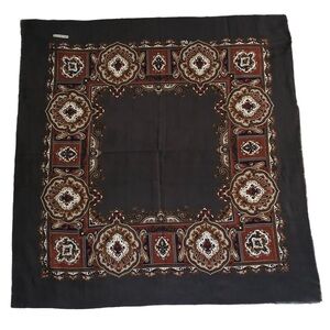 Gina Ruccini Scarf Wrap Shawl Made in Italy Grey Burgandy/Red Blue Brown 45” NWT